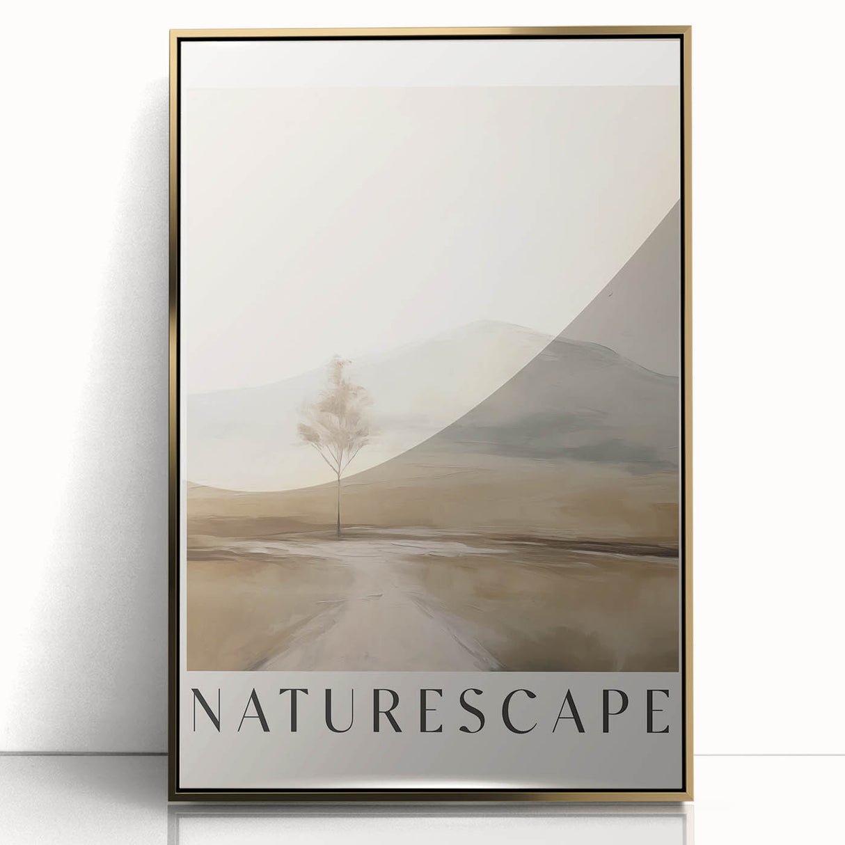 Minimalist Naturescape Art – Serene Landscape Wall Decor for Modern Spaces