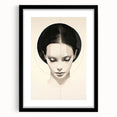 Minimalist Portrait Wall Art – Abstract Black and White Female Silhouette