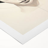 Minimalist Portrait Wall Art – Abstract Black and White Female Silhouette