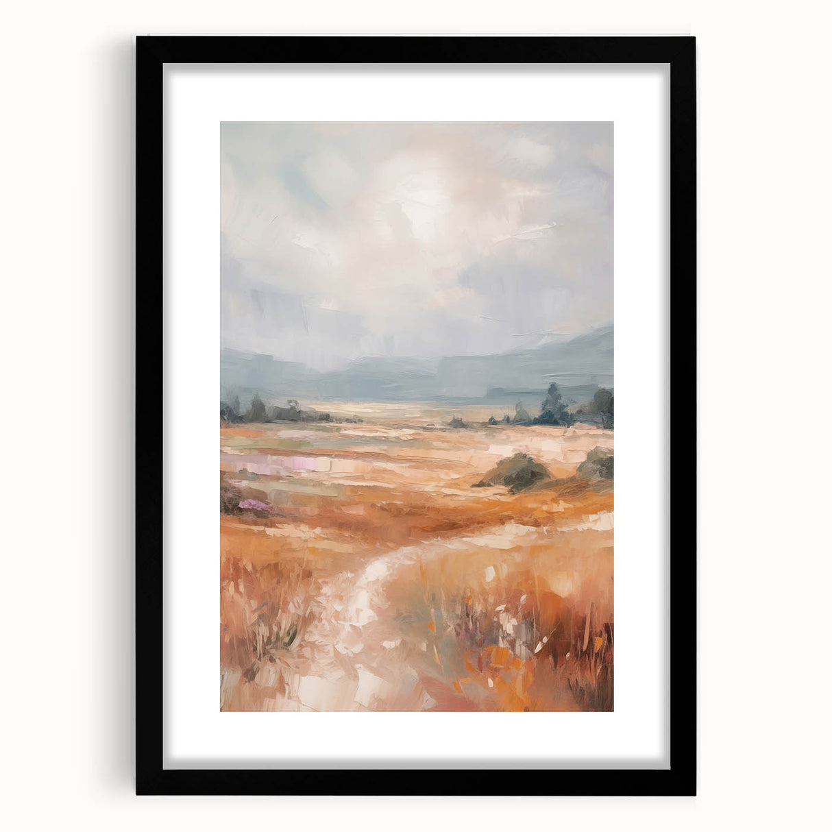 Minimalist Landscape Art – Abstract Nature Painting for Modern Decor