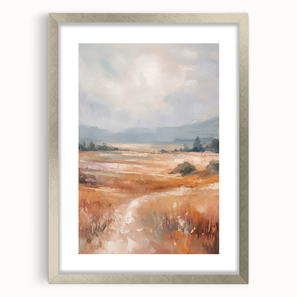 Minimalist Landscape Art – Abstract Nature Painting for Modern Decor