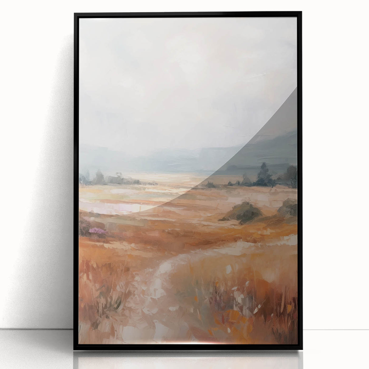Minimalist Landscape Art – Abstract Nature Painting for Modern Decor