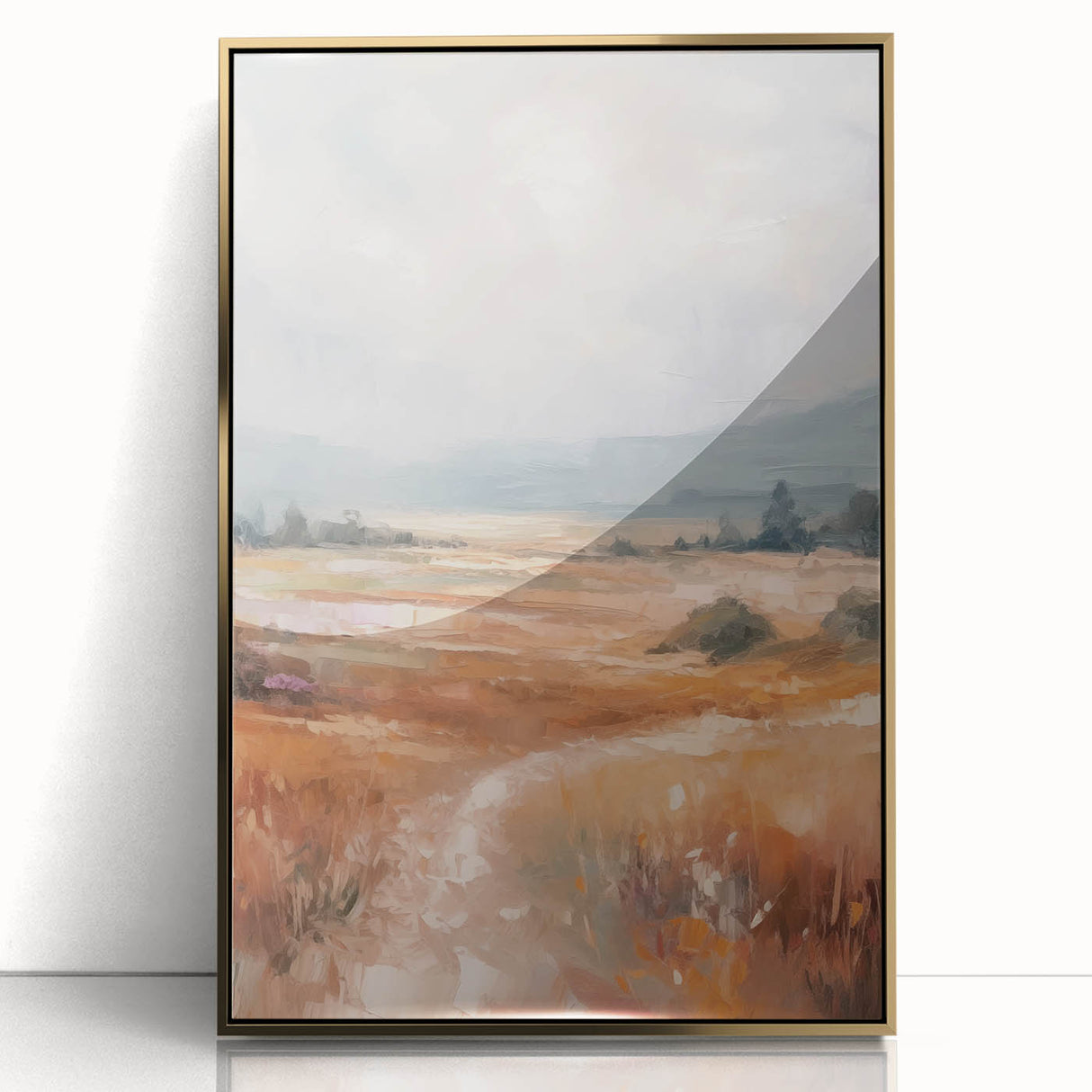 Minimalist Landscape Art – Abstract Nature Painting for Modern Decor