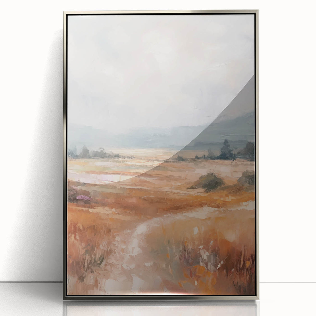 Minimalist Landscape Art – Abstract Nature Painting for Modern Decor