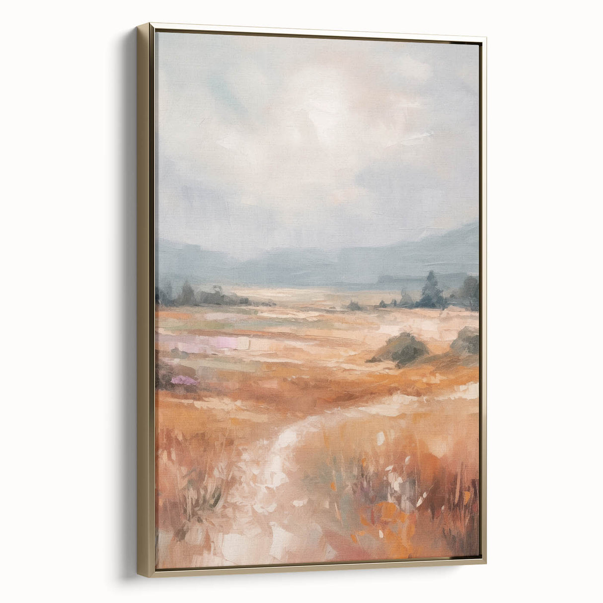 Minimalist Landscape Art – Abstract Nature Painting for Modern Decor