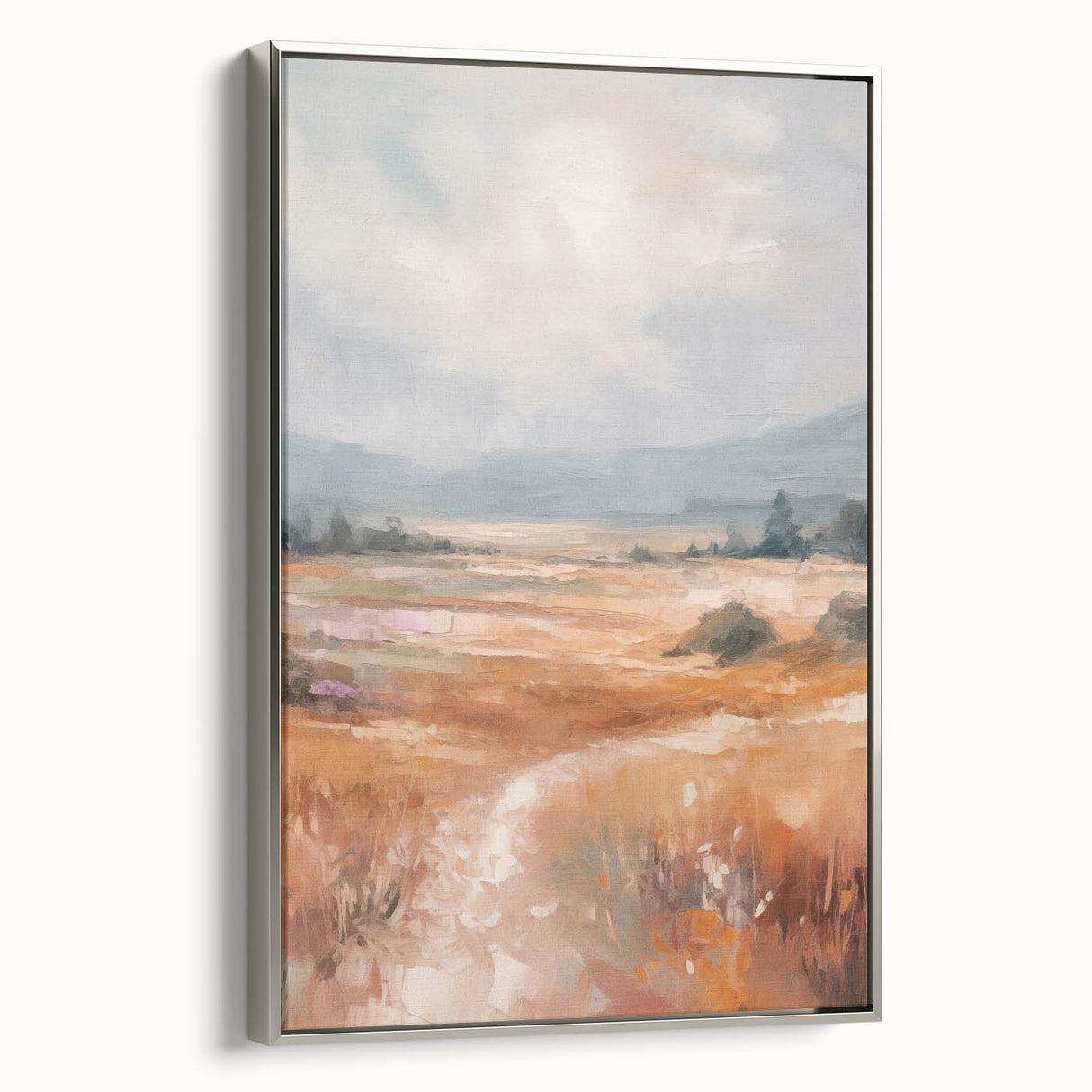 Minimalist Landscape Art – Abstract Nature Painting for Modern Decor
