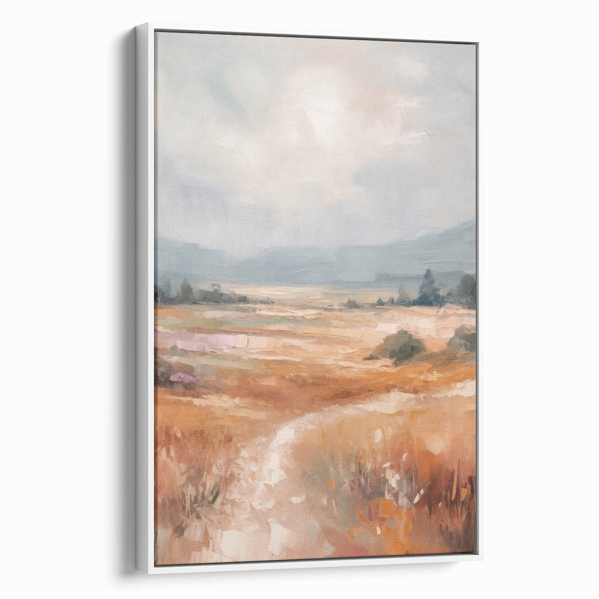 Minimalist Landscape Art – Abstract Nature Painting for Modern Decor