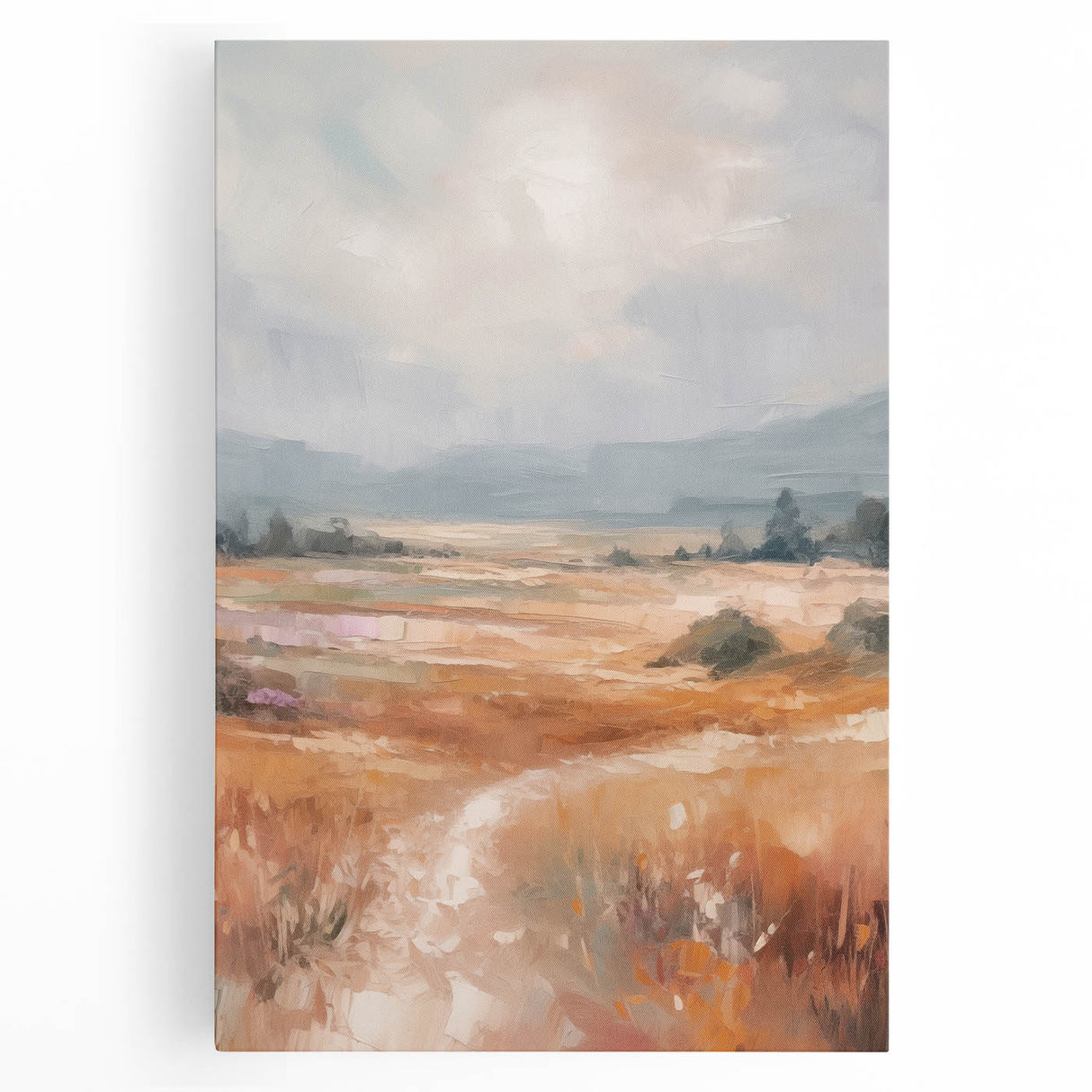 Minimalist Landscape Art – Abstract Nature Painting for Modern Decor