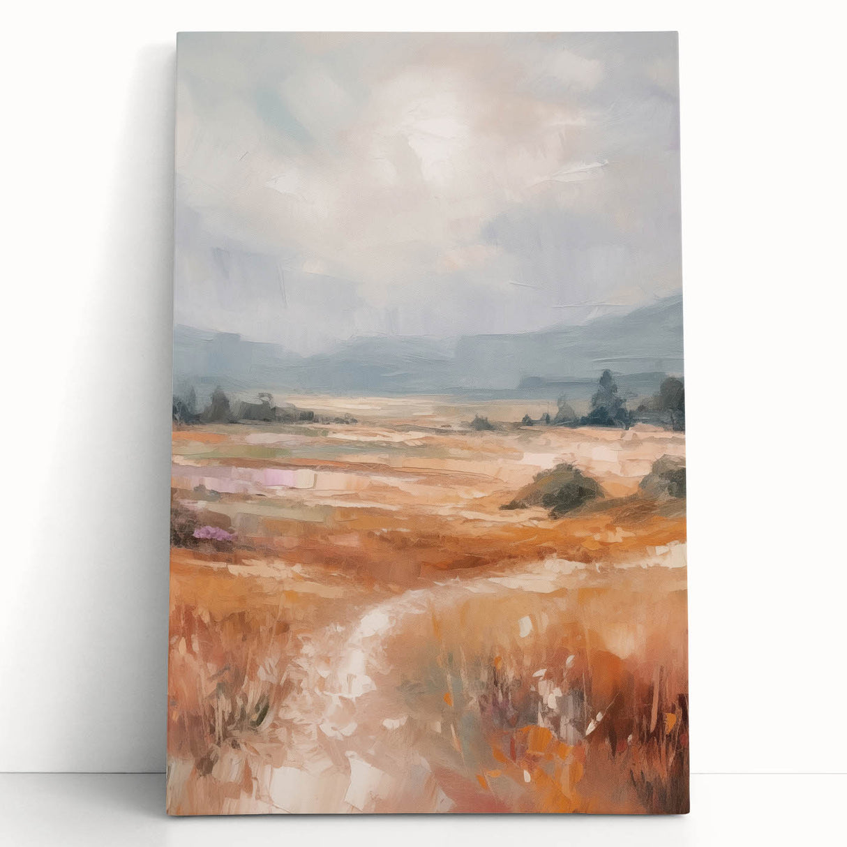 Minimalist Landscape Art – Abstract Nature Painting for Modern Decor