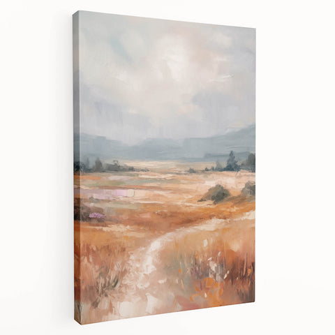 Minimalist Landscape Art – Abstract Nature Painting for Modern Decor