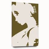 Modern Minimalist Silhouette Art – Bold and Elegant Female Portrait