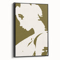 Modern Minimalist Silhouette Art – Bold and Elegant Female Portrait