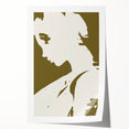 Modern Minimalist Silhouette Art – Bold and Elegant Female Portrait