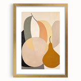 Modern Minimalist Art Print – Clean Line Abstract Pear Design