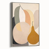Modern Minimalist Art Print – Clean Line Abstract Pear Design