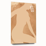 Minimalist Art Print – Elegant Silhouette in Earthy Tones