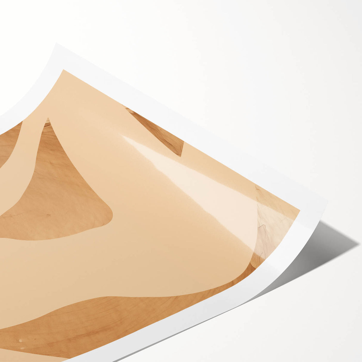 Minimalist Art Print – Elegant Silhouette in Earthy Tones
