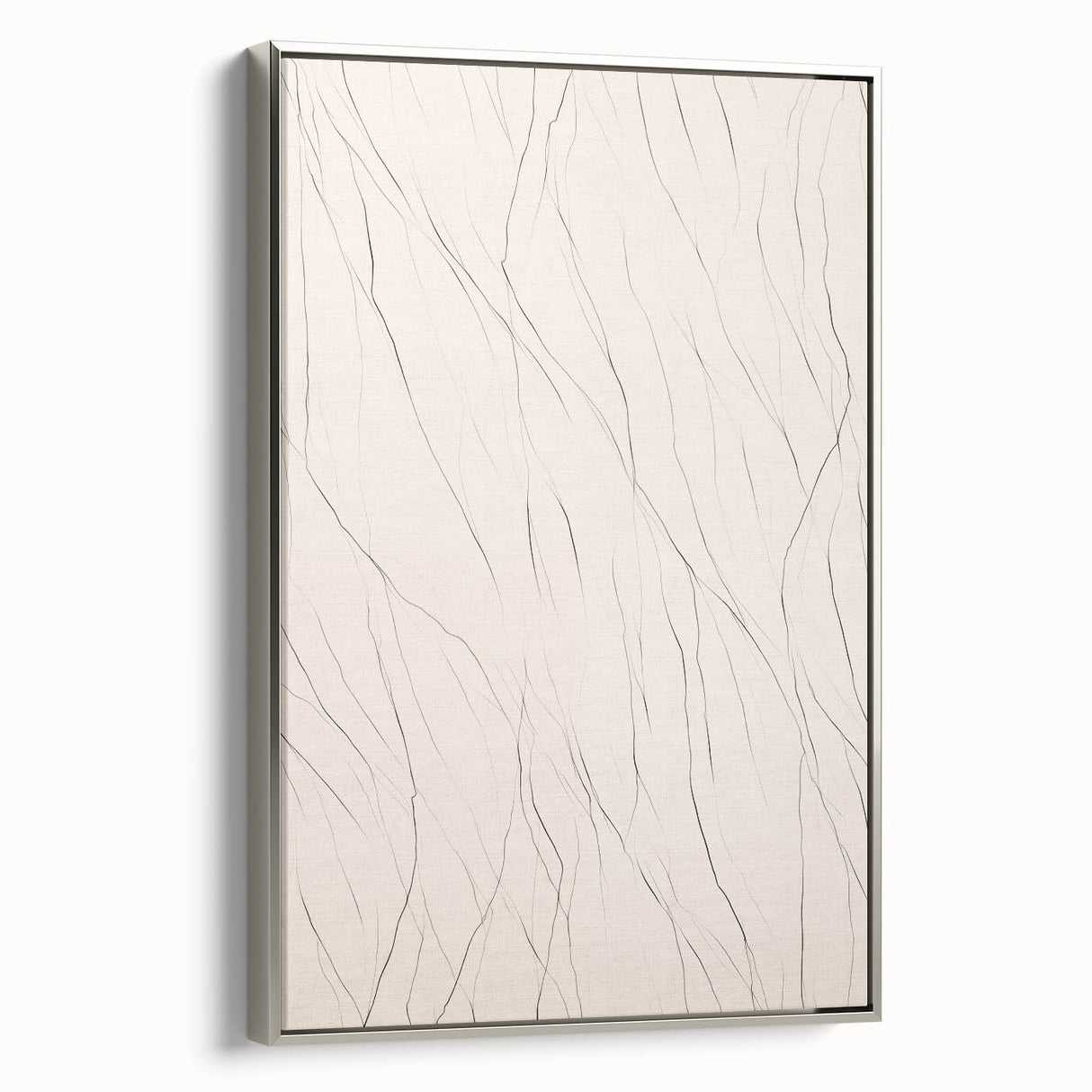 Minimalist Wall Art – Abstract Clean Line Pattern in Neutral Tones