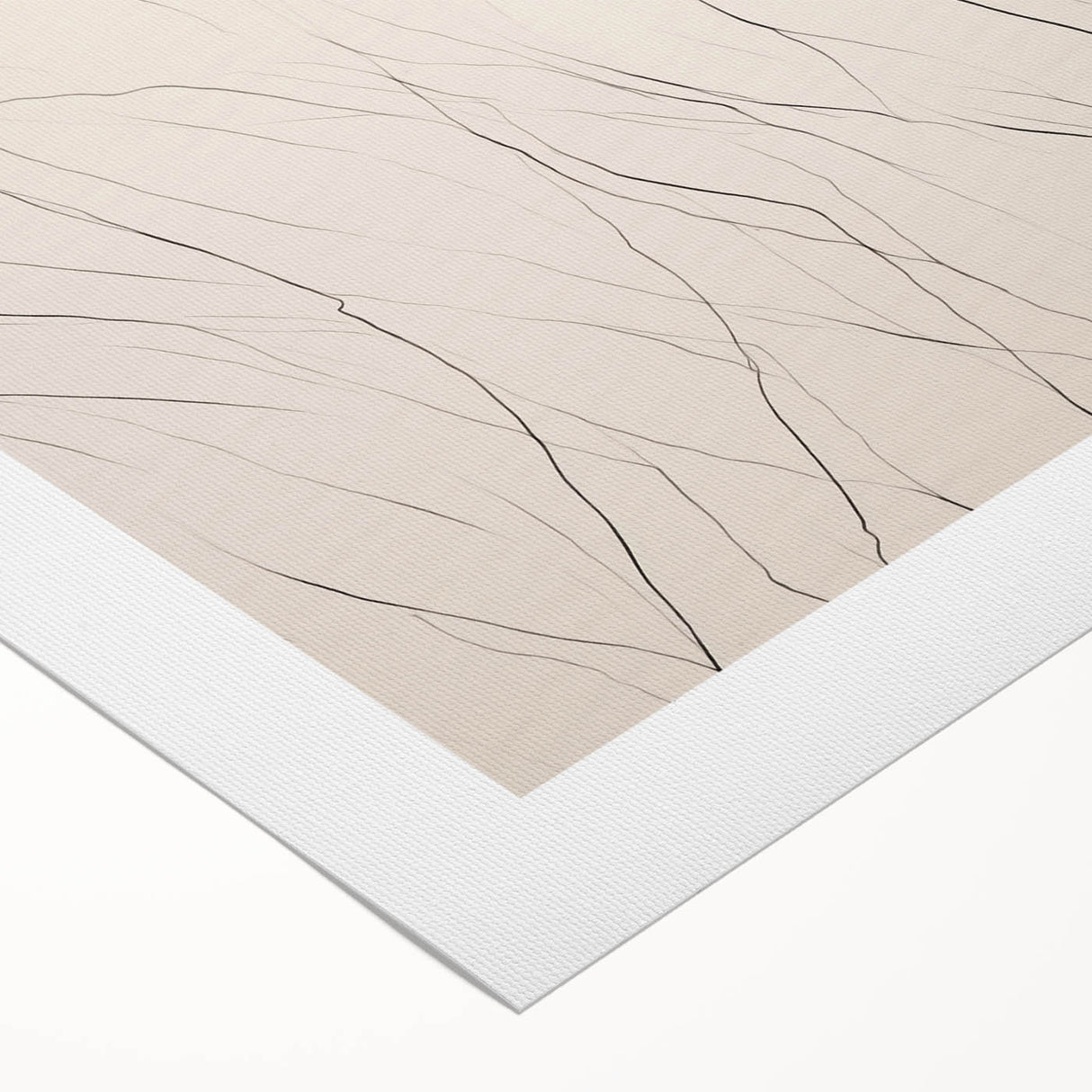Minimalist Wall Art – Abstract Clean Line Pattern in Neutral Tones
