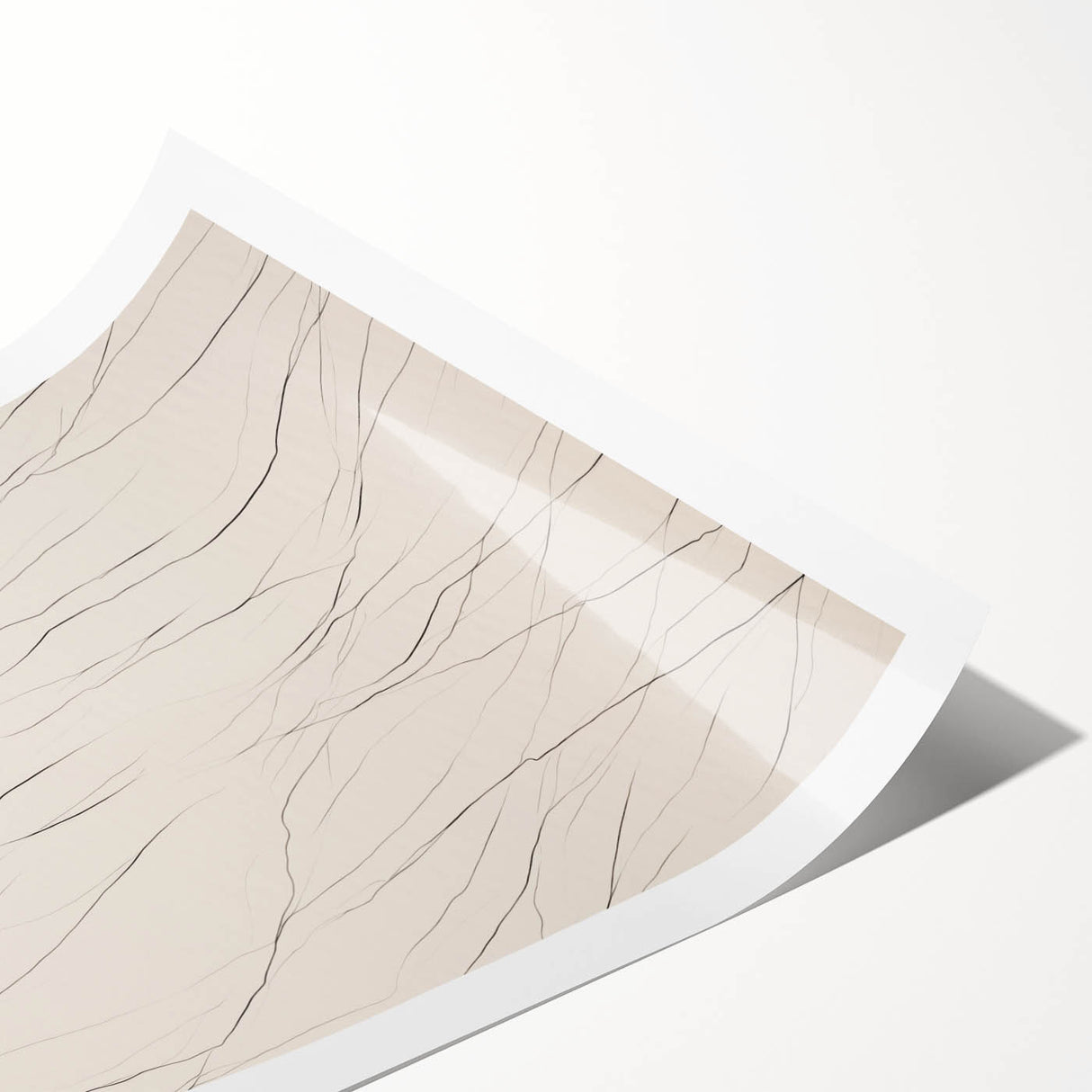 Minimalist Wall Art – Abstract Clean Line Pattern in Neutral Tones