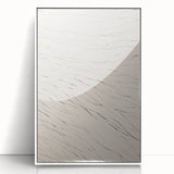 Abstract Minimalist Art – Flowing Line Pattern in Neutral Tones