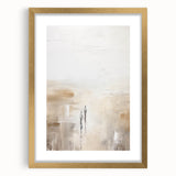 Minimalist Abstract Art – Subtle Landscape with Figures in Neutral Tones