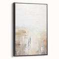 Minimalist Abstract Art – Subtle Landscape with Figures in Neutral Tones