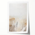 Minimalist Abstract Art – Subtle Landscape with Figures in Neutral Tones