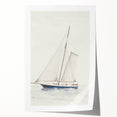 Minimalist Sailboat Art – Black and White Nautical Drawing