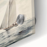 Minimalist Sailboat Wall Art – Serene Nautical Design in Soft Tones