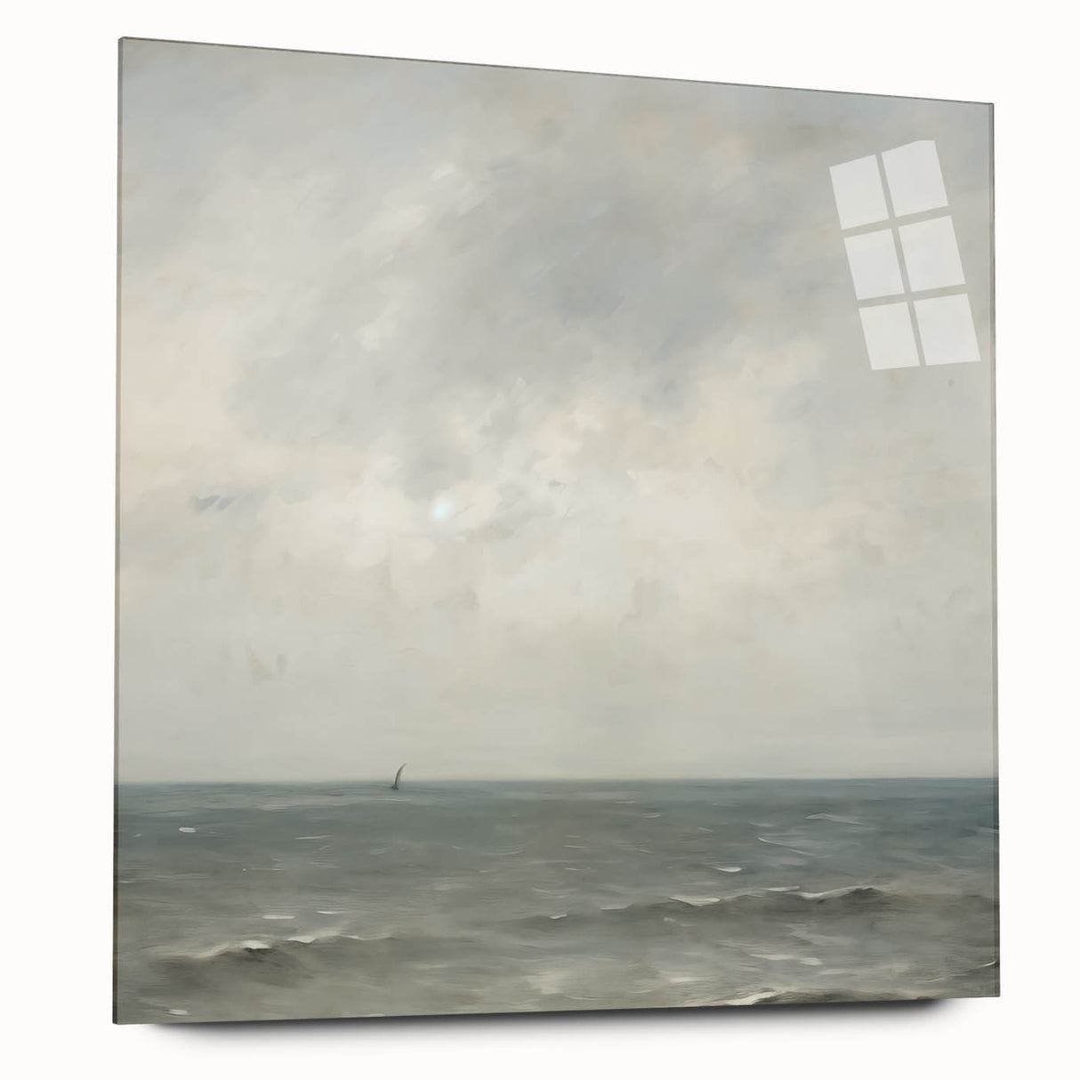 Minimalist Seascape Wall Art – Soft Tones of the Tranquil Horizon