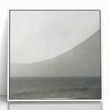 Minimalist Seascape Wall Art – Soft Tones of the Tranquil Horizon