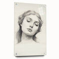 Minimalist Portrait Art – Graceful Pencil Drawing of a Woman