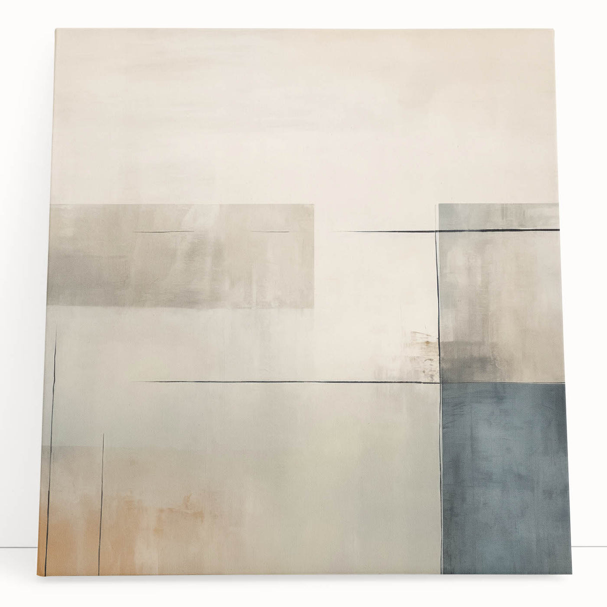 Minimalist Geometric Wall Art – Soft Abstract Design in Neutral Tones