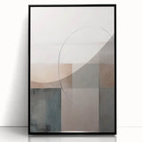 Minimalist Abstract Geometric Art – Soft Tones and Clean Lines