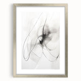 Modern Minimalist Wall Art - Black and White Abstract Line Art Prints