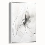 Modern Minimalist Wall Art - Black and White Abstract Line Art Prints