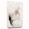 Minimalist Wall Art - Abstract Black and White Flowing Line Art Print