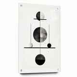 Modern Minimalist Wall Art - Geometric Black and White Abstract Art Print