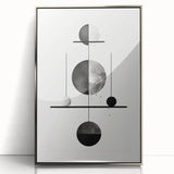 Modern Minimalist Wall Art - Geometric Black and White Abstract Art Print