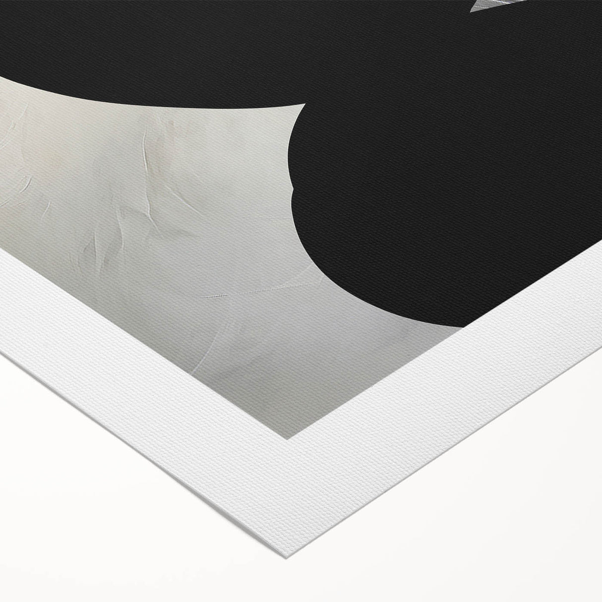 Minimalist Wall Art - Bold Abstract Shapes in Black and White Design