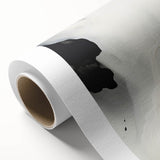 Minimalist Abstract Art - Black and White Flowing Modern Design