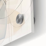 Minimalist Abstract Wall Art - Soft Curved Lines in Neutral Hues