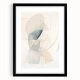 Minimalist Abstract Wall Art - Soft Curved Lines in Neutral Hues