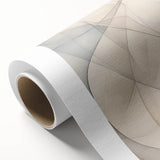 Minimalist Abstract Wall Art - Soft Curves in Neutral Beige and Gray