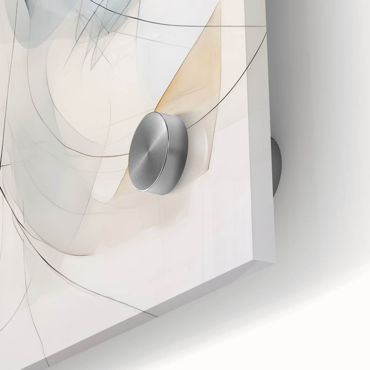 Minimalist Abstract Wall Art - Soft Flowing Curves in Neutral Tones