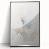 Minimalist Abstract Wall Art - Soft Flowing Curves in Neutral Tones