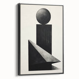 Minimalist Wall Art – Modern Black Geometric Shapes for Simple Home Decor