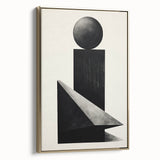 Minimalist Wall Art – Modern Black Geometric Shapes for Simple Home Decor