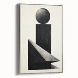 Minimalist Wall Art – Modern Black Geometric Shapes for Simple Home Decor